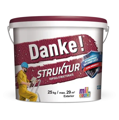 Краска структурная декоративная 25 кг Struktur Danke!